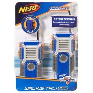 NERF N-Strike Walkie Talkies Kids 1000ft Range Sport Design Built in Clip NEW